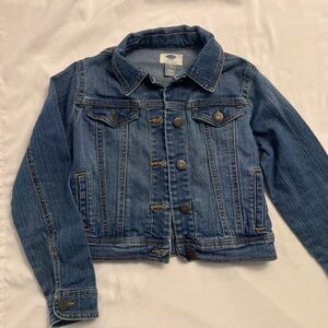Old Navy Kids Classic Stretch Denim Jean Jacket Size M (8)